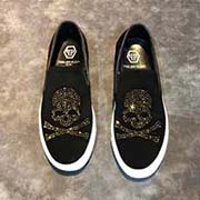 德國(guó)潮牌——PHILIPPLEIN 18春秋新品 意大利進(jìn)材質(zhì) 純手工水鉆 內(nèi)里優(yōu)質(zhì)小羊皮 原版橡膠大底 碼數(shù)：38/44