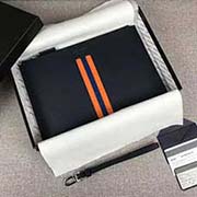 PRADA限量版男士手包 專柜新款式 官網同步 2NG005 深藍橙藍彩帶鱷魚皮 意大利高等原單十字紋牛皮質感極好 內里進口羊皮 原單Lampo拉鏈 原單 彩帶鱷魚皮更顯高等 長28cm高18cm