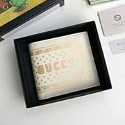 原單出品 采用進口粒面牛皮 飾金色邊框和星星印花以及獲得使用許可的SEGA字體Guccy印花 古銀色五金配件 510491白色 11-10cm