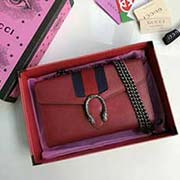 原單出品 單肩小鏈包 采用進口粒面牛皮 古銀色五金配件 481377紅色 20cmx12.5cmx4cmx