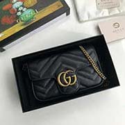 原單出品 marmont 系列新款mini包 能輕松容納plus手機 口紅 小卡包 476433黑色 16.5cmx10cmx5cmx