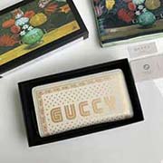 原單出品 采用進口粒面牛皮 飾金色邊框和星星印花以及獲得使用許可的SEGA字體Guccy印花 古銀色五金配件 510488白色 19-10-2.5cm