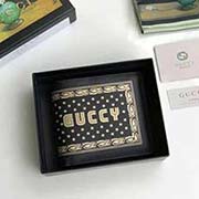 原單出品 采用進口粒面牛皮 飾金色邊框和星星印花以及獲得使用許可的SEGA字體Guccy印花 古銀色五金配件 510491黑色 11-10cm