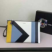  2NG005拼色 PRADA手拿包 官