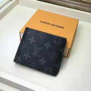 M61695 MULTIPLE 錢夾 由全新標志性黑灰色Monogram Eclipse帆布裁制而成的Multiple錢夾 極其實用的內部設計配有眾多插槽 輕松收納名片信用卡與紙幣票據 小巧 可塞入服