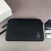 PRADA男士手包 經典升級版 官網同步 2VF056 深藍色小公仔 意大利高等原單十字紋牛皮質感極好 內里進口專用布配納帕牛皮 原廠