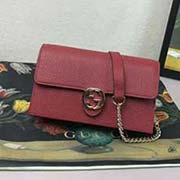  510314 古奇 新款顆粒皮紋鏈