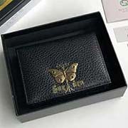 原單出品 蝴蝶 配飾小卡包 采用進口粒面牛皮 516938黑色 11cmx9cmx2.5cmx