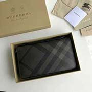  Burberry 柏寶利 原單出品 煙熏格子搭配進口黑色小牛皮 金色金屬五金配件 3998啡格 21.5cmx12.5cmx5cm