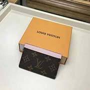 M60703 芭蕾粉 卡片夾卡套 一個內夾層供放較大的卡片 兩個外夾層可供放信用卡 乘車卡等各式卡片size11x7cm