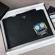 PRADA限量版男士手包 專柜新款式 2NG001 黑色