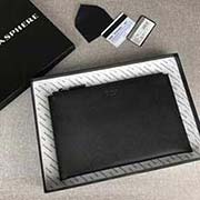 PRADA男士手包 專柜新款式 官網同步 2NG05M 黑綠拼色手腕 意大利高等原單十字紋牛皮質感極好 內里進口羊皮 原單Lampo拉鏈 長28cm高18cm