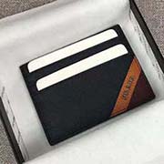 PRADA爆款男士卡包 專柜新款式 官網同步 2MC223 深藍橙棗拼色字嘜 意大利高等原單十字紋牛皮質感極好 長10cm高8cm