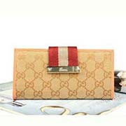 歐美品牌gucci錢包女長(zhǎng)款帆布配皮真皮女士錢夾韓版