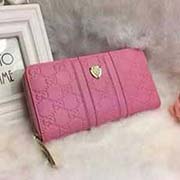 gucci女款全皮長款女錢包 2826粉