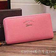 全皮壓G花長款拉鏈錢包手包 古琦手