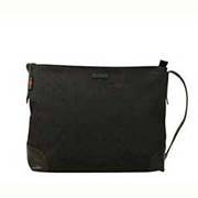 新款帆布配皮單肩斜挎包 男女通用款商務公文包30893