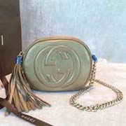 gucci新款時尚女包 全牛皮單肩包 