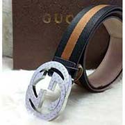 古奇皮帶男士商務休閑平滑扣頭