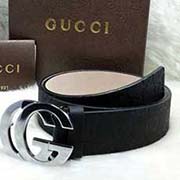 古奇男款腰帶真皮褲帶潮針扣皮