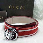 古奇男士皮帶 真皮壓花時尚腰