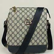 古奇男士單肩包 古奇單肩斜挎包298185藍色