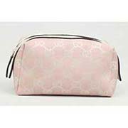 酷奇實用化妝包 帆布配牛皮　小化