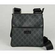 酷奇PVC真品品質男包古奇男士單肩包斜挎包162905休