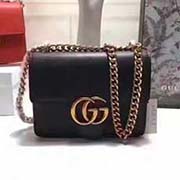 gucciGG Marmont原版皮系列鏈帶肩