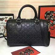 gucci實(shí)拍 真皮手工壓雙G spee