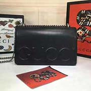 gucci原版 新款流動鏈條包 浮雕標