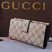 代買(mǎi)GUCCIPVC配皮新女士錢(qián)夾 三折