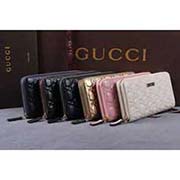 212110 gucci全皮壓花錢包 藍色 