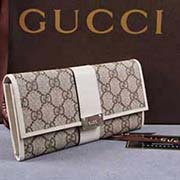 gucci 233028 啡PVC米白皮 古奇pvc