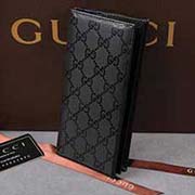 gucci 245887 黑光膠 古奇pvc錢包
