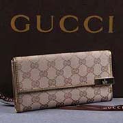 新款帆布女士錢包 長款三折歐美