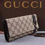 專柜真品gucci錢包男士錢夾深啡色P