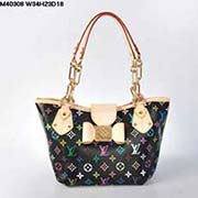 LV拉風(fēng)牌真皮變色女包蝴蝶結(jié)三三彩40308克彩 手提包