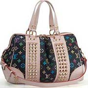 LV新款黑色鉚釘女士33彩 M45642 