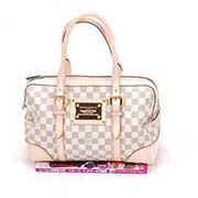 LV百搭棋盤經典款N52001白格波士頓手拎包 L