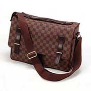 LV 咖啡棋盤(pán)格帆布男士包包 男包 N42270單肩斜跨包