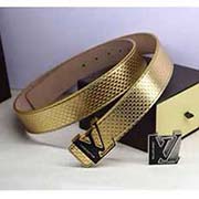 非專柜真品 LV男士真皮LV皮帶 