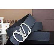 LV男士皮帶專柜真品真皮腰帶頭層牛皮高等男款商務褲