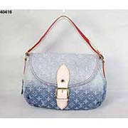 LV季款女包M40416藍色 漸變牛仔