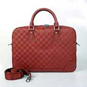 LV經典男包N41248紅格 新款原版