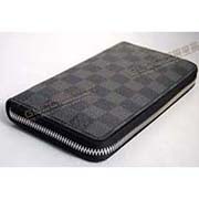 路易威登LV黑格紋長(zhǎng)款錢(qián)包N600