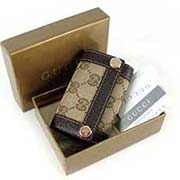 古琦鑰匙包經典雙G帆布時尚鑰匙