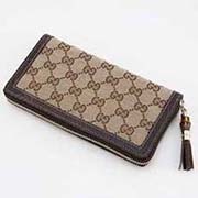 古奇男士全皮中長款錢包212186黑