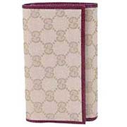 古琦女士啡色長款帆布錢包263114 F4FXG 9676