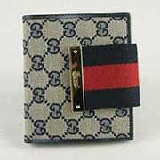 古琦包包 灰色帆布兩用古琦短夾1